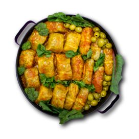 سینی فینگرفود دلمه برگ گیاهی