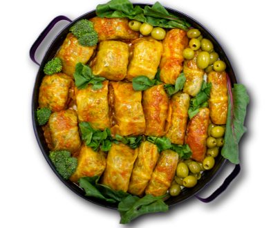 سینی فینگرفود دلمه برگ گیاهی