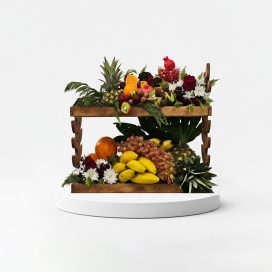 باکس گل و میوه لاکچری کد2