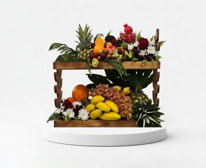 باکس گل و میوه لاکچری کد2