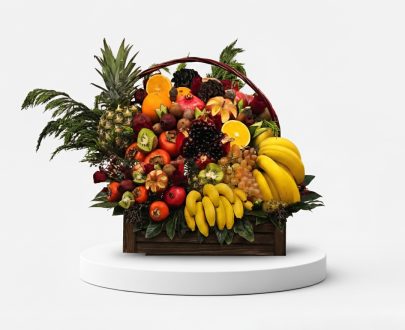 باکس گل و میوه لاکچری کد4