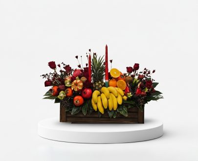 باکس گل و میوه لاکچری کد5